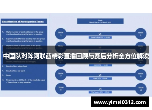 中国队对阵阿联酋精彩直播回顾与赛后分析全方位解读